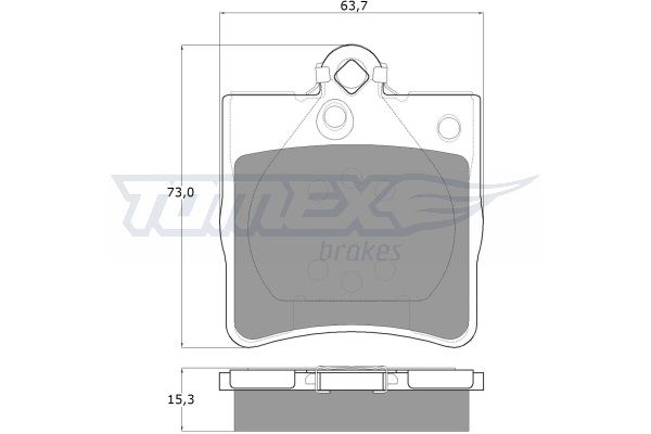 TOMEX BRAKES Комплект тормозных колодок, дисковый тормоз TX 12-29